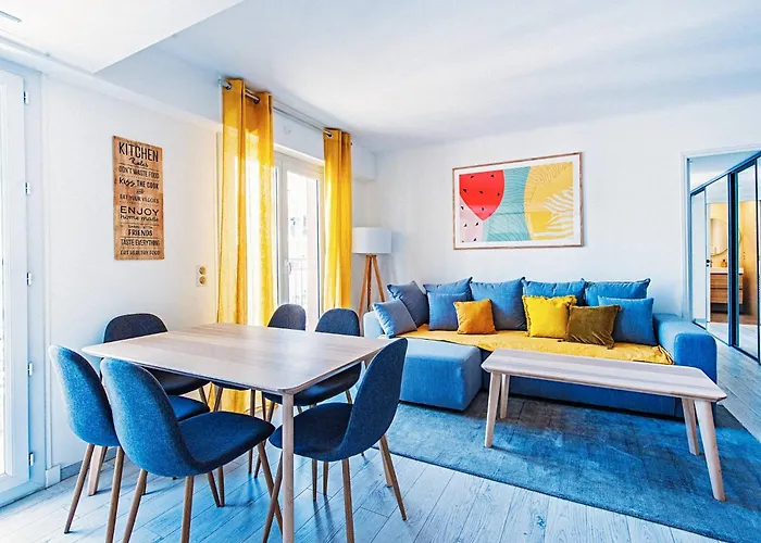 Milady-perle Neuve, Wifi, Climatisee, Centre D'antibes Au Calme Lejlighed *